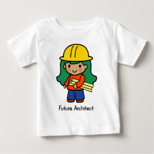 Framtida arkitekt - flicka tee shirt