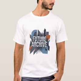 Framtida arkiv Modern geometrisk stadsbild T Shirt