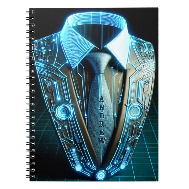 Framtida arv - 4D Necktie Classic Notebook Anteckningsbok (Framsidan)