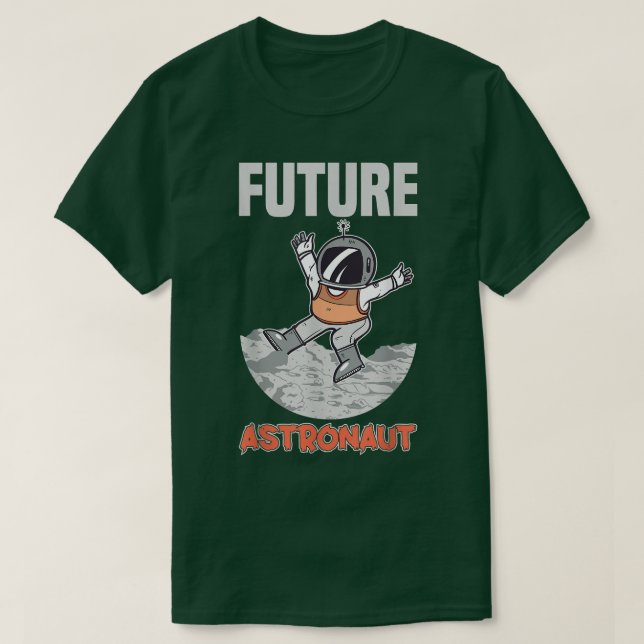 Framtida astronaut Astronomy Rocket Space T-Shirt (Design framsida)