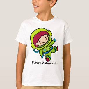 Framtida astronaut Boy i Spacesuit T Shirt