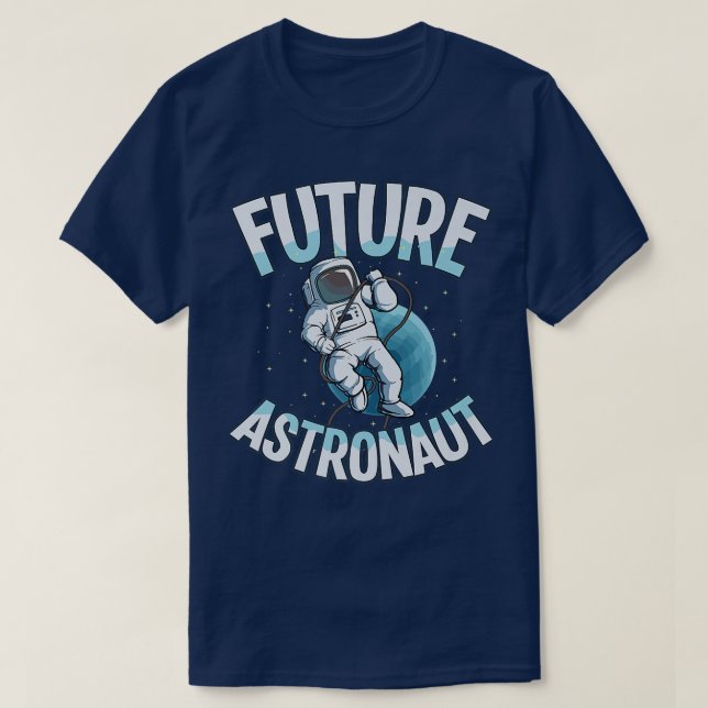 Framtida astronaut-design Astronaut T Shirt (Design framsida)