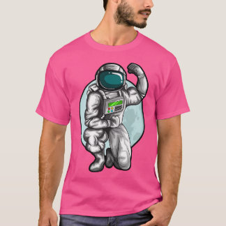 Framtida Astronaut Fitness Workout Eercise Måne Ar T Shirt