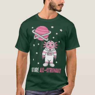 Framtida Astronaut Funny Aolotl Space Pun T Shirt