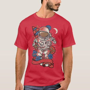 Framtida Astronaut Funny Nerdy Eploration of Space T Shirt