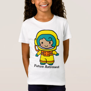 Framtida Astronaut Girl i Spacesuit T Shirt