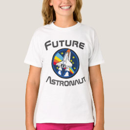 Framtida astronaut, Girl Power STEM, blått 2 T Shirt