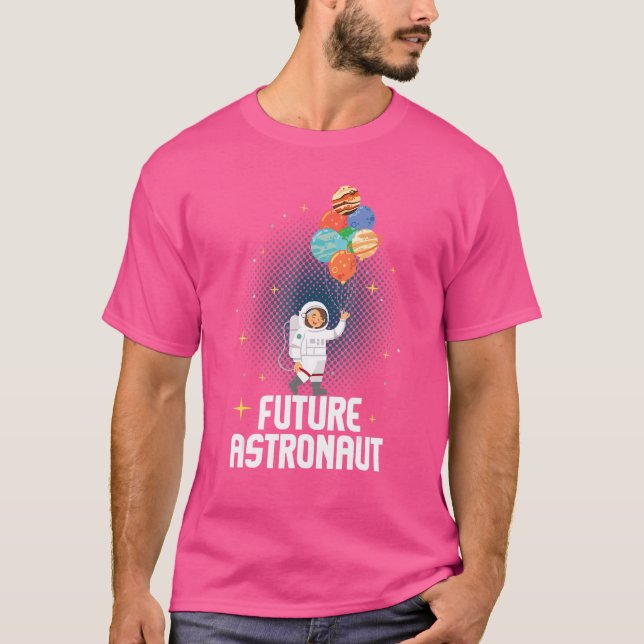 Framtida Astronaut Planets Astronomer Spaceman Spa T Shirt (Framsida)