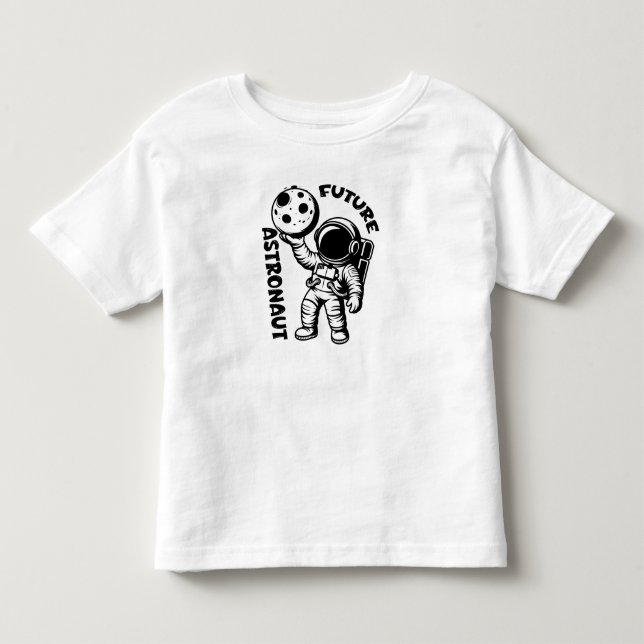 Framtida astronaut, söta astronautbarn t shirt (Framsida)
