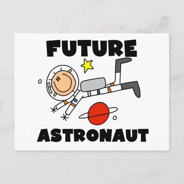 Framtida Astronaut T-shirts och gåvor Vykort (Framsida)