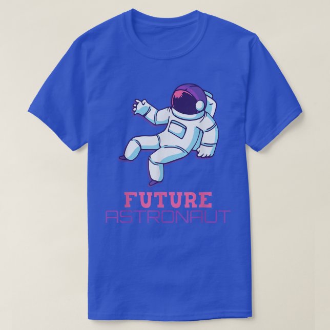 Framtida astronautdesign för forskare t shirt (Design framsida)