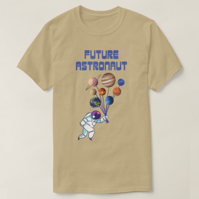 Framtida astronautdesign för forskare T-Shirt (Design framsida)