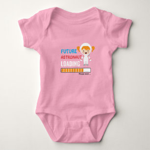 Framtida astronautladdning Shower Party Rosa Girly T Shirt