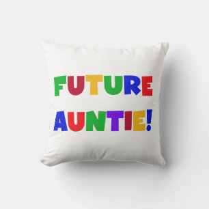Framtida Auntie Primary Färg T-shirts and Gifts Kudde