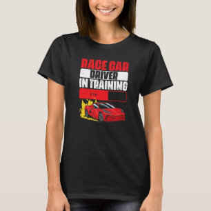 Framtida automatisk rashare för bilförare i tävlin t shirt