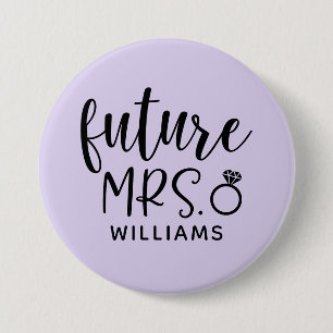Framtida Bachelorette Party Button Knapp