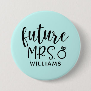 Framtida Bachelorette Party Button Knapp