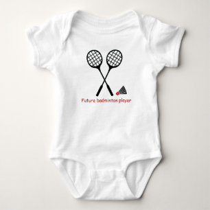 Framtida badminton-spelare, racquet & shuttlecock t-shirt