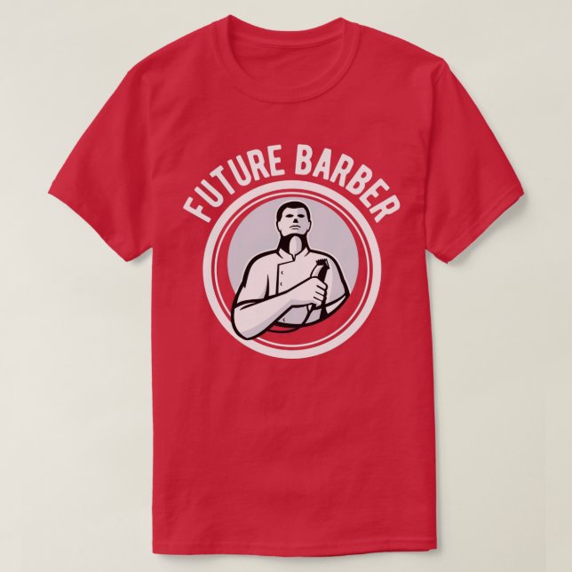 Framtida Barber 4 T Shirt (Design framsida)