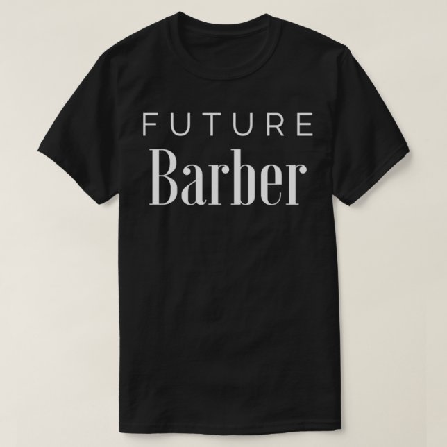 Framtida Barber 6 T Shirt (Design framsida)