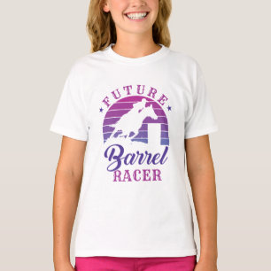 Framtida Barrel Racer Cowgirl Rodeo Barrel Tävla T Shirt