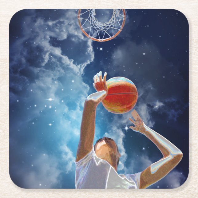 Framtida Basketball All-Star Underlägg Papper Kvadrat (Framsidan)