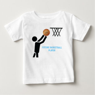 Framtida basketspelare med boll anpassningsbar tröja