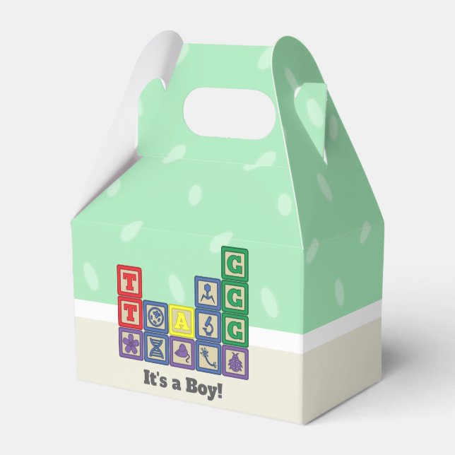 Framtida biologers favoritruta för babyskor presentaskar (Framsidan Sidan)