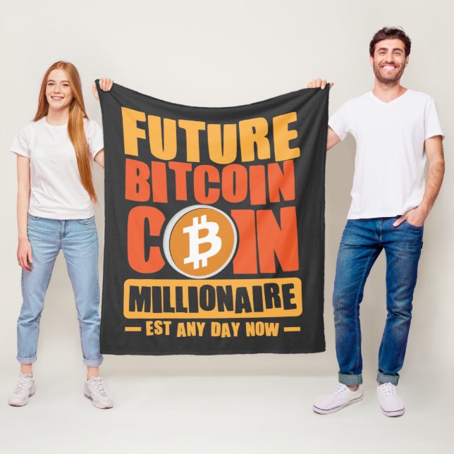 Framtida BITCOIN Coin Millionaire, nästan vilken d Fleecefilt (På plats)