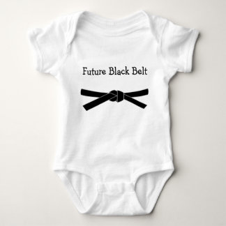Framtida Black Bälte Baby Jersey Bodykostym T Shirt
