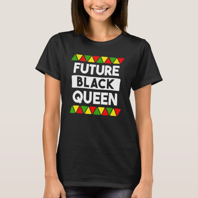 Framtida Black Queen's Black History African Ameri T Shirt (Framsida)