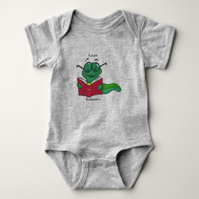 Framtida bokmalbabyBodysuit T-shirt (Framsida)