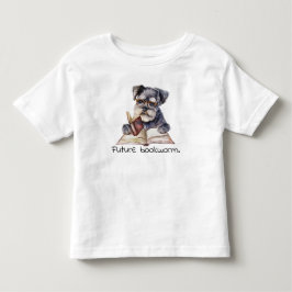 Framtida bokmask, Hund, läsning av Baby T Shirt
