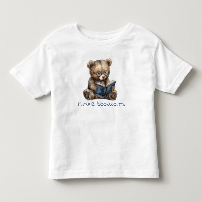 Framtida bokmask som läses Baby T Shirt (Framsida)