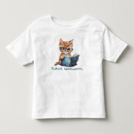 Framtida bokmaskkatt, läsning av Baby T Shirt