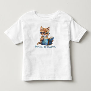 Framtida bokmaskkatt, läsning av Baby T Shirt