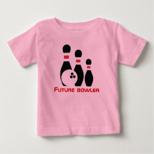 Framtida bowlareare, bowlingboll och stift tröja