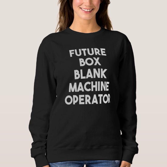 Framtida box tom Maskin operator T Shirt (Framsida)