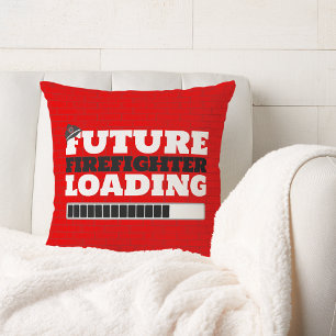 Framtida brandkållande Brick Firelångtruck Décor Kudde