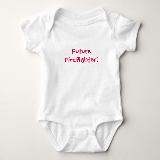 Framtida brandman!-Baby! Tee (Framsida)
