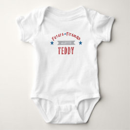 Framtida brandman röd och blå baby Onesies T Shirt