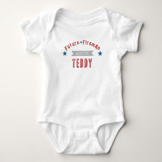 Framtida brandman röd och blå baby Onesies T Shirt