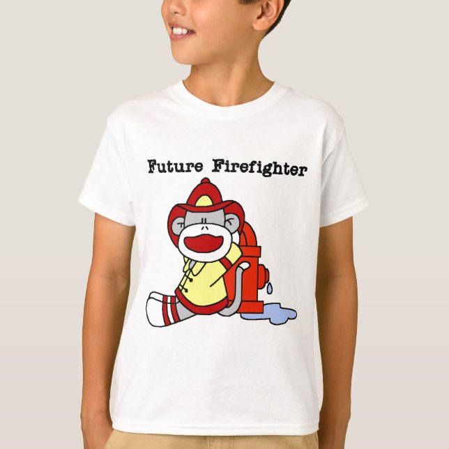 Framtida brandmanTshirts och gåvor för sock monkey Tee (Framsida)