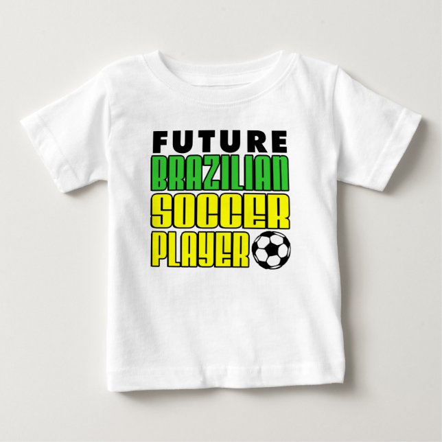 Framtida brasiliansk fotbollsspelare t shirt (Framsida)