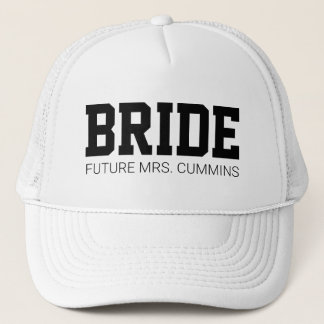 Framtida Bride Bachelorette Hat Keps
