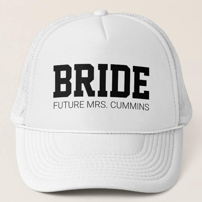 Framtida Bride Bachelorette Hat Keps (Framsida)