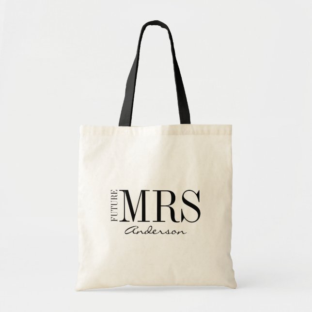 Framtida Bride Brudens sida Tote Bag Tygkasse (Framsidan)