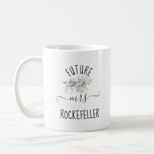 Framtida Bride Förlovning Ring Grey Löv Kaffemugg