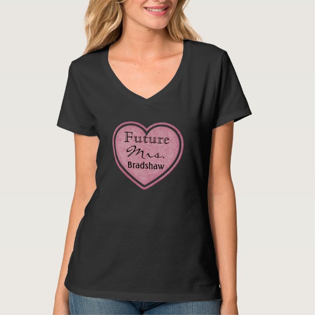 Framtida bride Heart T-Shirt (Framsida)