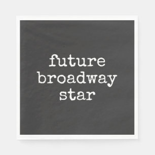 Framtida Broadway Star Inspiron Actor Design Black Pappersservett